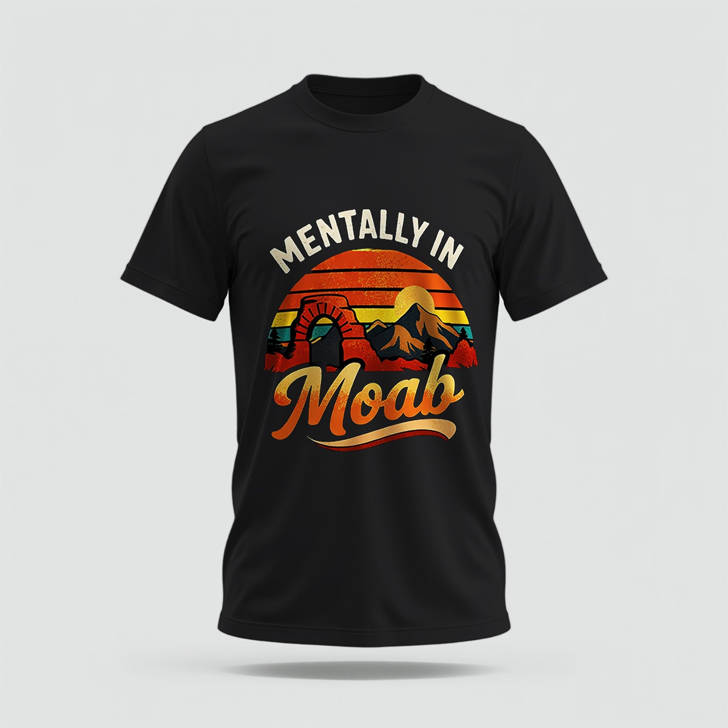 Moab Crew Collar Tshirt – High Quality 100% Cotton Unisex Plain Blank Everyday Wear Tshirt