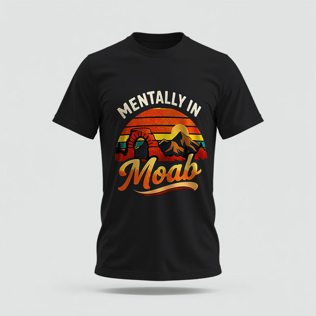 Moab Crew Collar Tshirt – High Quality 100% Cotton Unisex Plain Blank Everyday Wear Tshirt