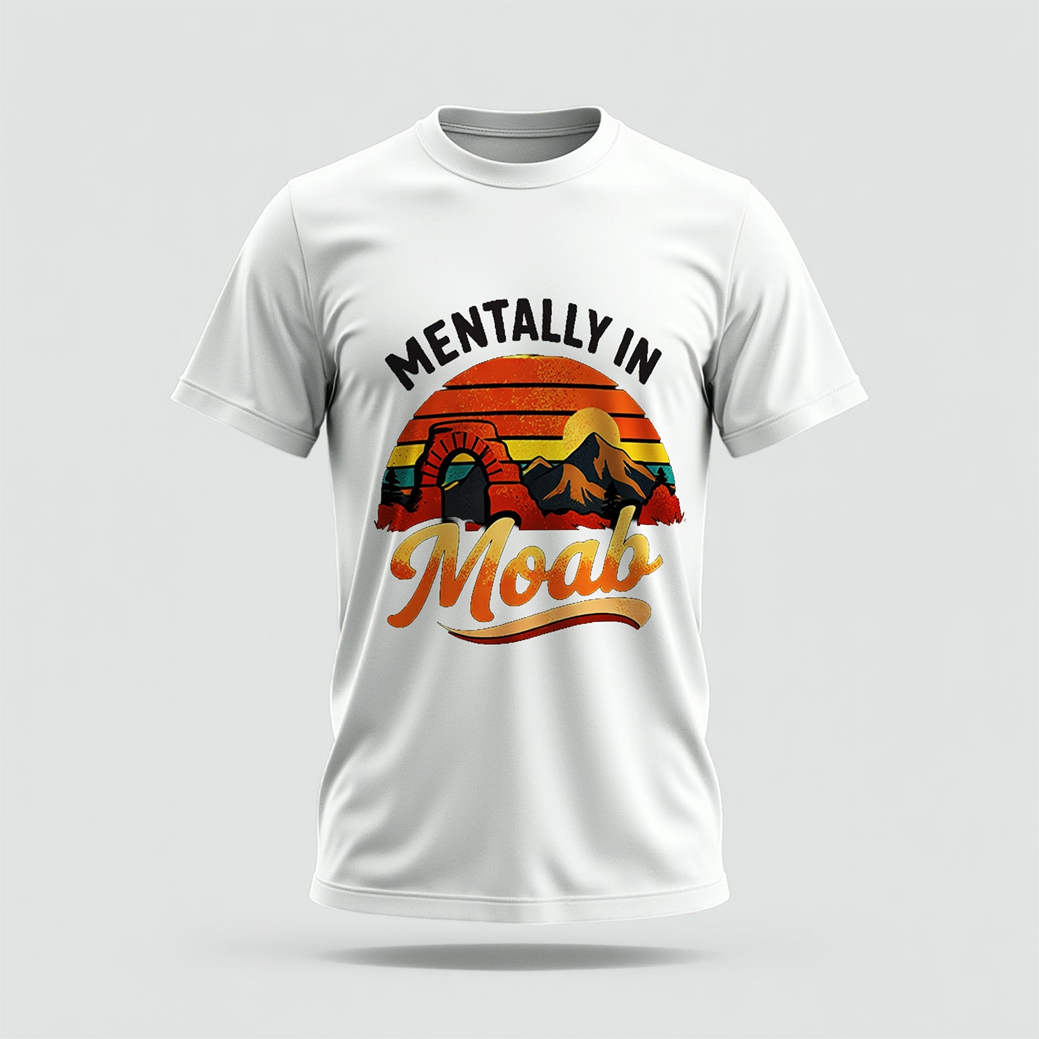 Moab Crew Collar Tshirt – High Quality 100% Cotton Unisex Plain Blank Everyday Wear Tshirt