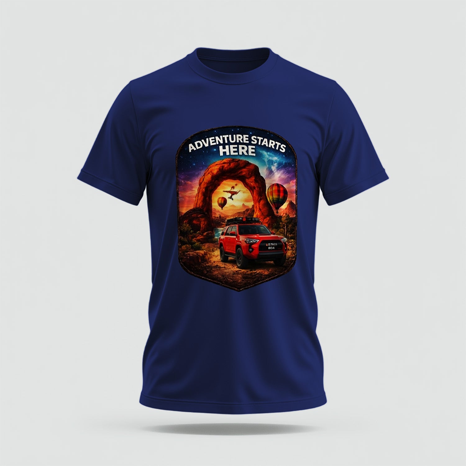 Adventure Crew Collar Tshirt – High Quality 100% Cotton Unisex Plain Blank Everyday Wear Tshirt