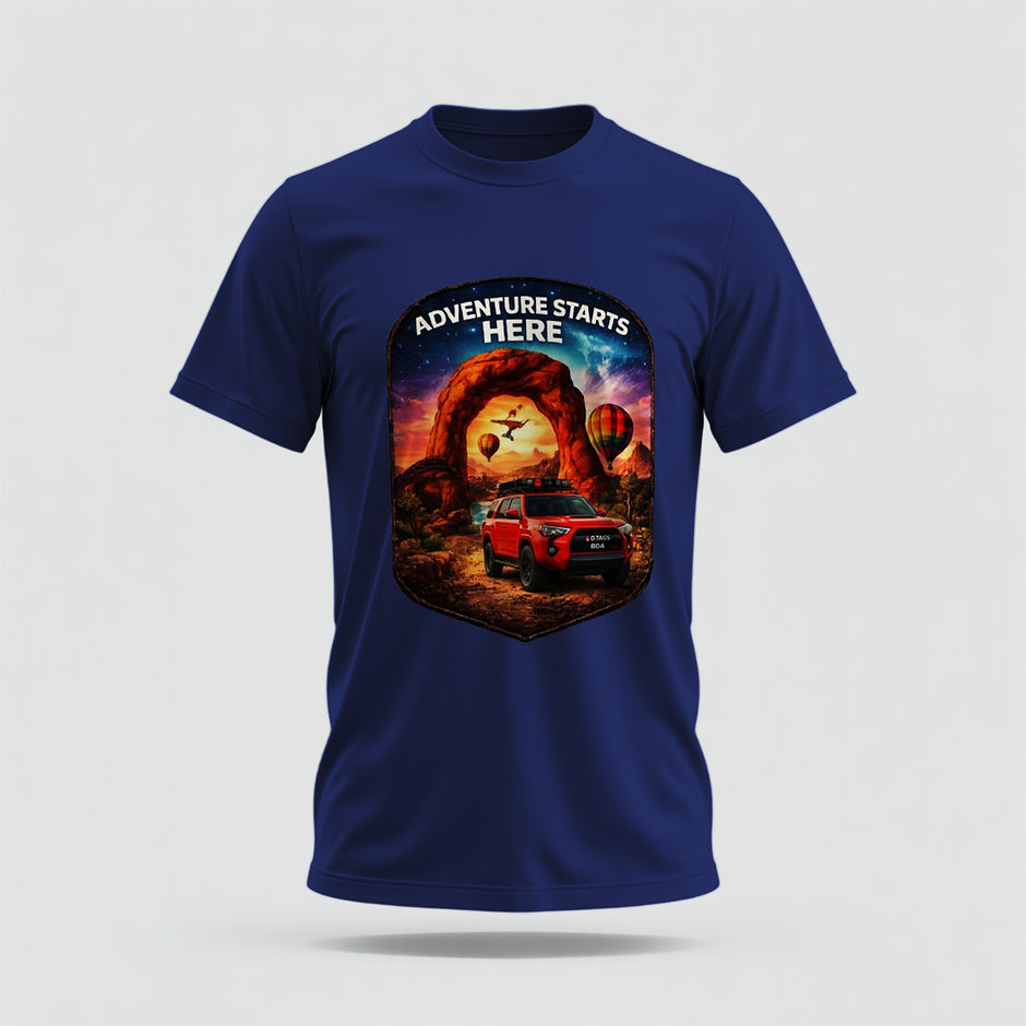Adventure Crew Collar Tshirt – High Quality 100% Cotton Unisex Plain Blank Everyday Wear Tshirt