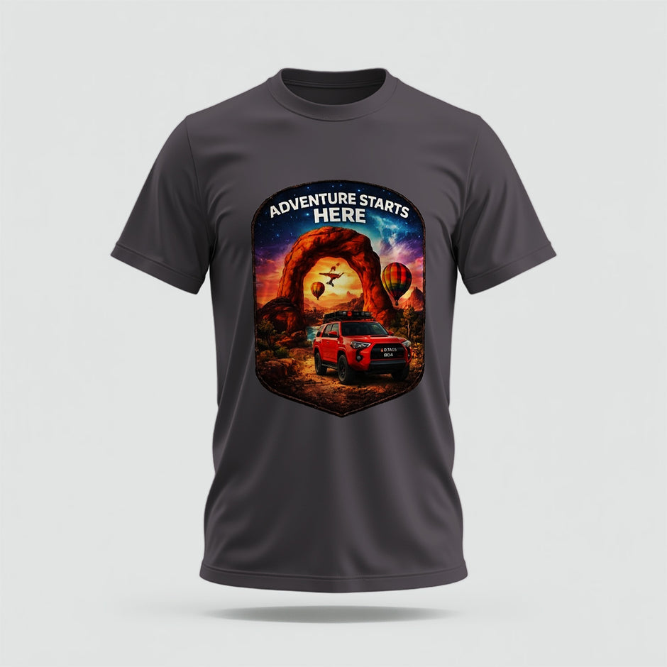 Adventure Crew Collar Tshirt – High Quality 100% Cotton Unisex Plain Blank Everyday Wear Tshirt