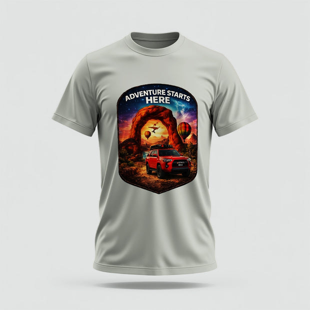 Adventure Crew Collar Tshirt – High Quality 100% Cotton Unisex Plain Blank Everyday Wear Tshirt