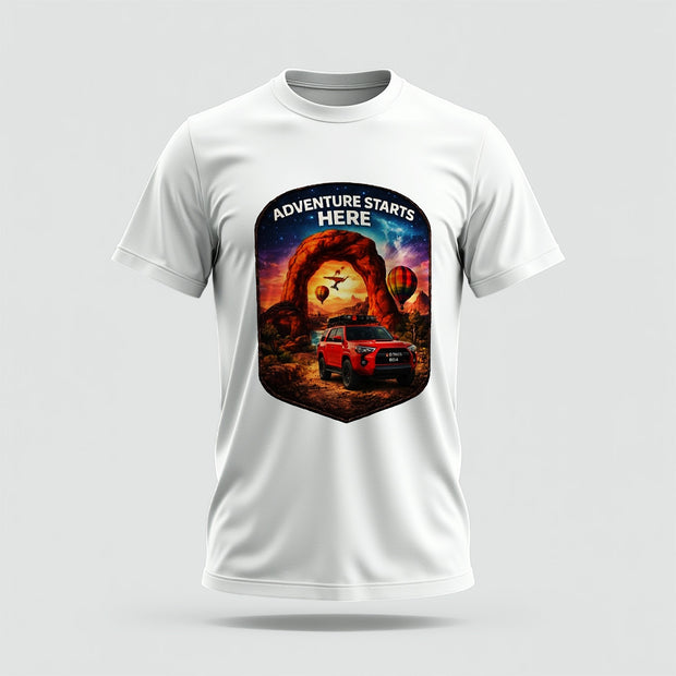 Adventure Crew Collar Tshirt – High Quality 100% Cotton Unisex Plain Blank Everyday Wear Tshirt